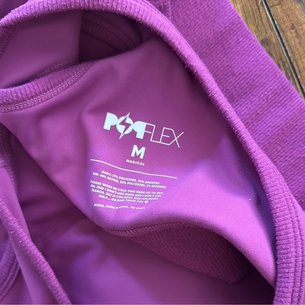 POPFLEX Purple Sports Bra - Picture 3 of 3